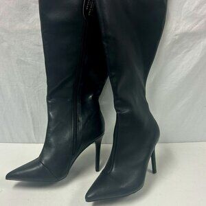 NWT  INC Women's Videl Knee High Stiletto Dress Boots Black Size 7.5